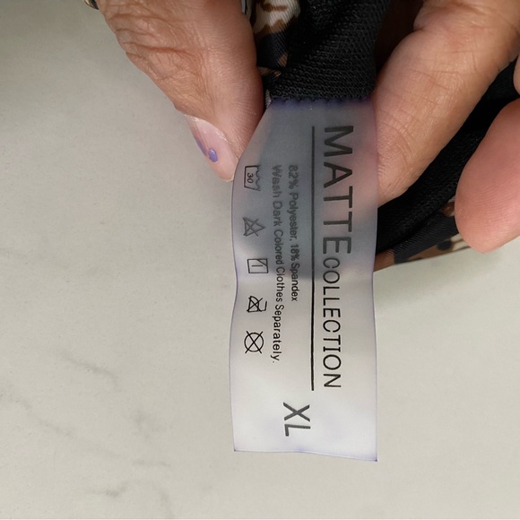 MATTE COLLECTION Leopard Print Wrap Around Bikini Bottom XL - Picture 12 of 12